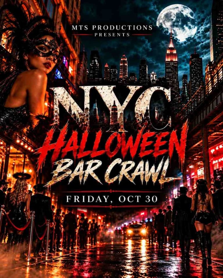 Event - NYC Halloween Bar Crawl 2026 – Manhattan Halloween Nightlife - New York, New York - October 30, 2026 | concert tickets