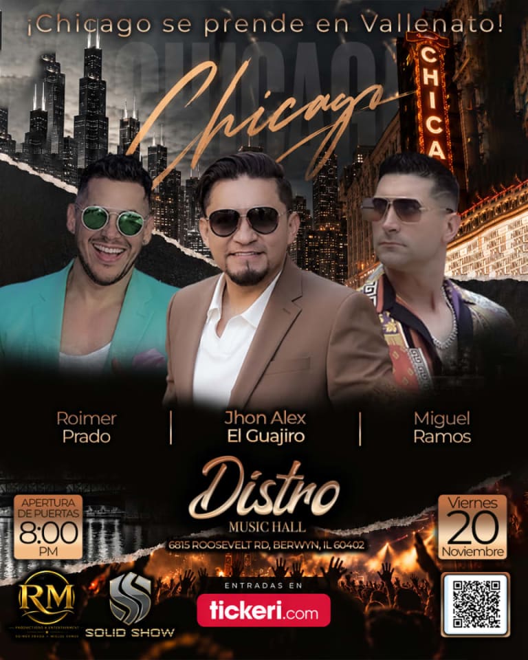 Event - Chicago se prende en Vallenato - Berwyn, Illinois - November 20, 2026 | concert tickets