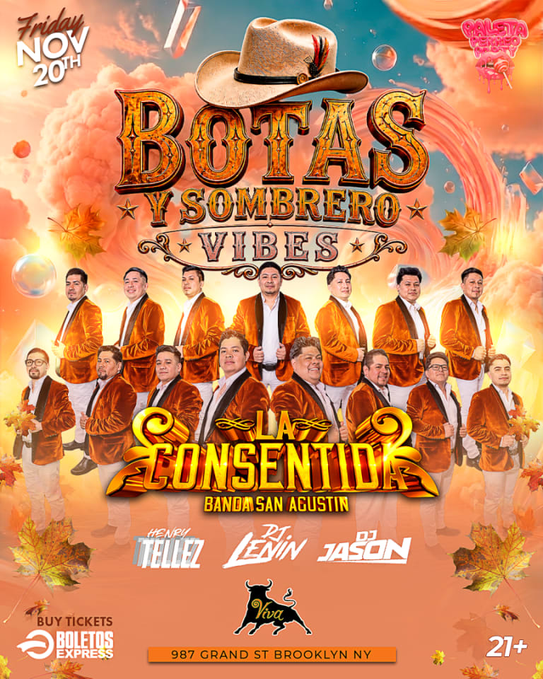 Event - Botas Y Sobrero Vibescon La Banda Consentida - Brooklyn, New York - November 20, 2026 | concert tickets