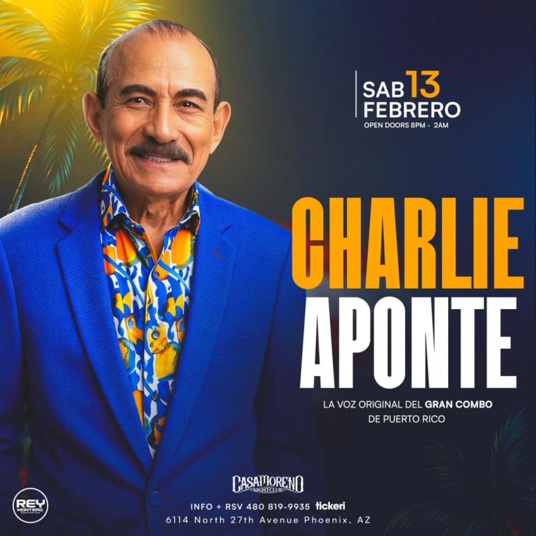 Event - Charlie Aponte en  Concierto !!! - Phoenix, Arizona - February 13, 2027 | concert tickets