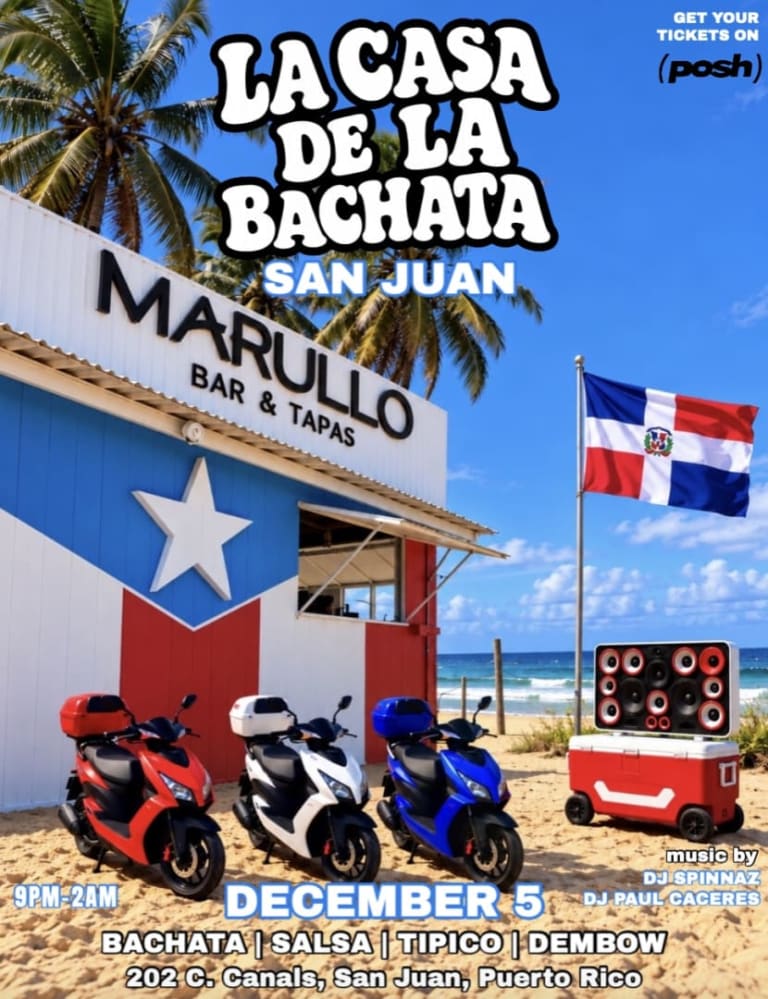 Event - PUERTO RICO'S BIGGEST BACHATA PARTY • La Casa de la Bachata @  Marullo Bar - San Juan, San Juan - December 5, 2026 | concert tickets