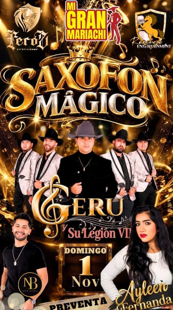 Event - SAXOFON MAGICO - Glenn Dale, Maryland - November 1, 2026 | concert tickets