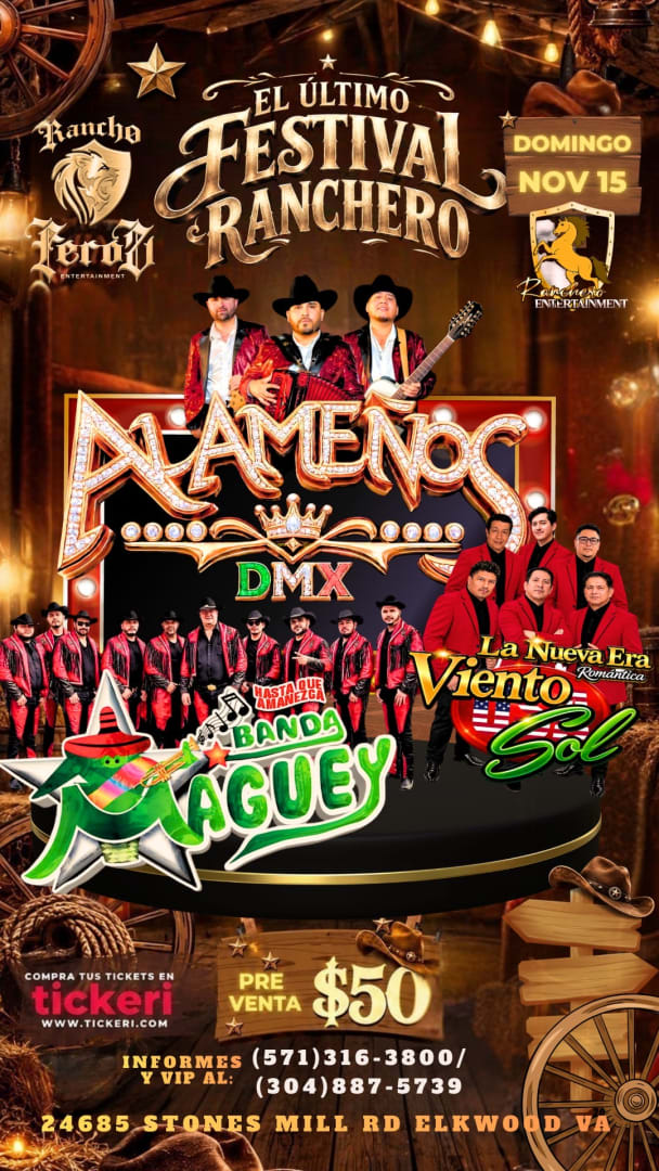 Event - FESTIVAL RANCHERO - Elkwood, Virginia - November 15, 2026 | concert tickets