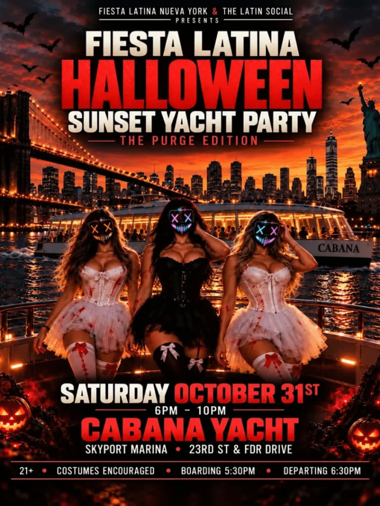 Event - Fiesta Latina Halloween Sunset Yacht Party – The Purge Edition - New York, New York - October 31, 2026 | concert tickets