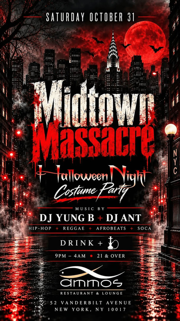 Event - HALLOWEEN. - NYC MIDTOWN MASSACRE COSTUME PARTY - New York, New York - October 31, 2026 | concert tickets