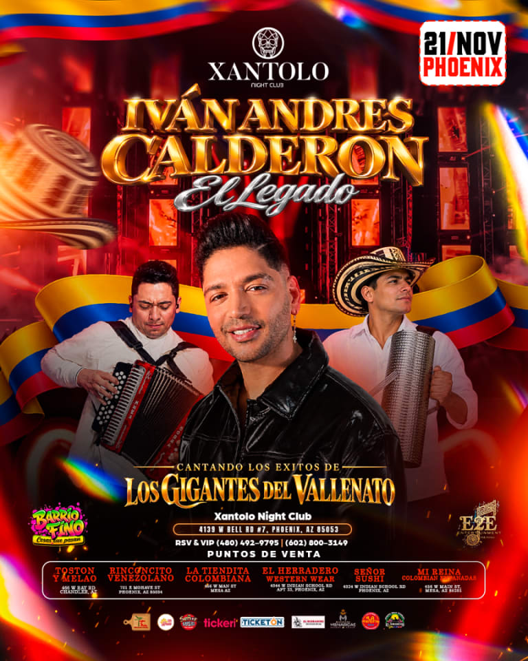 Event - Ivan Andres Calderon "El Legado" en Phoenix Arizona - Phoenix, Arizona - November 21, 2026 | concert tickets