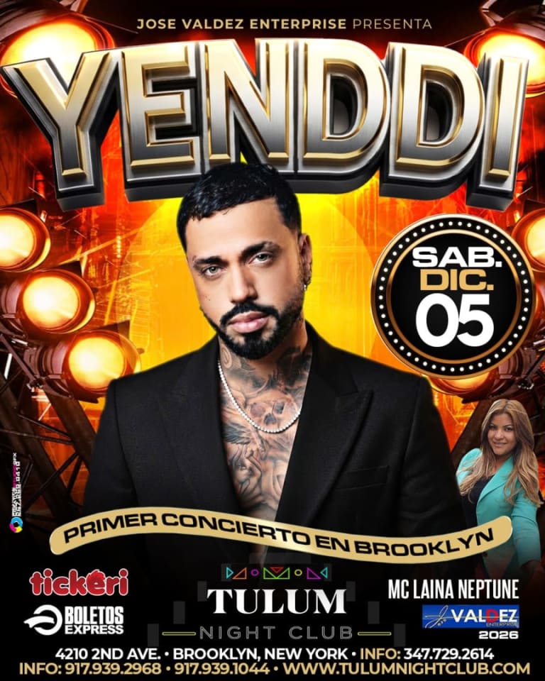 Event - 🔥 ¡YENDDI EN VIVO EN BROOKLYN! 🔥 - Brooklyn, New York - December 5, 2026 | concert tickets