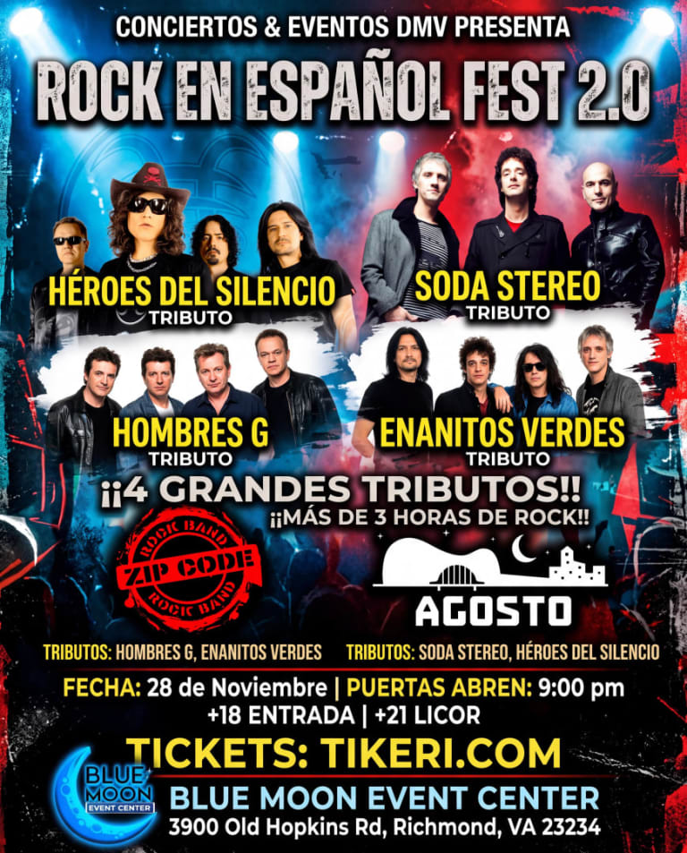 Event - Rock en Español Fest 2.0 en RICHMOND VA - Richmond, Virginia - November 28, 2026 | concert tickets