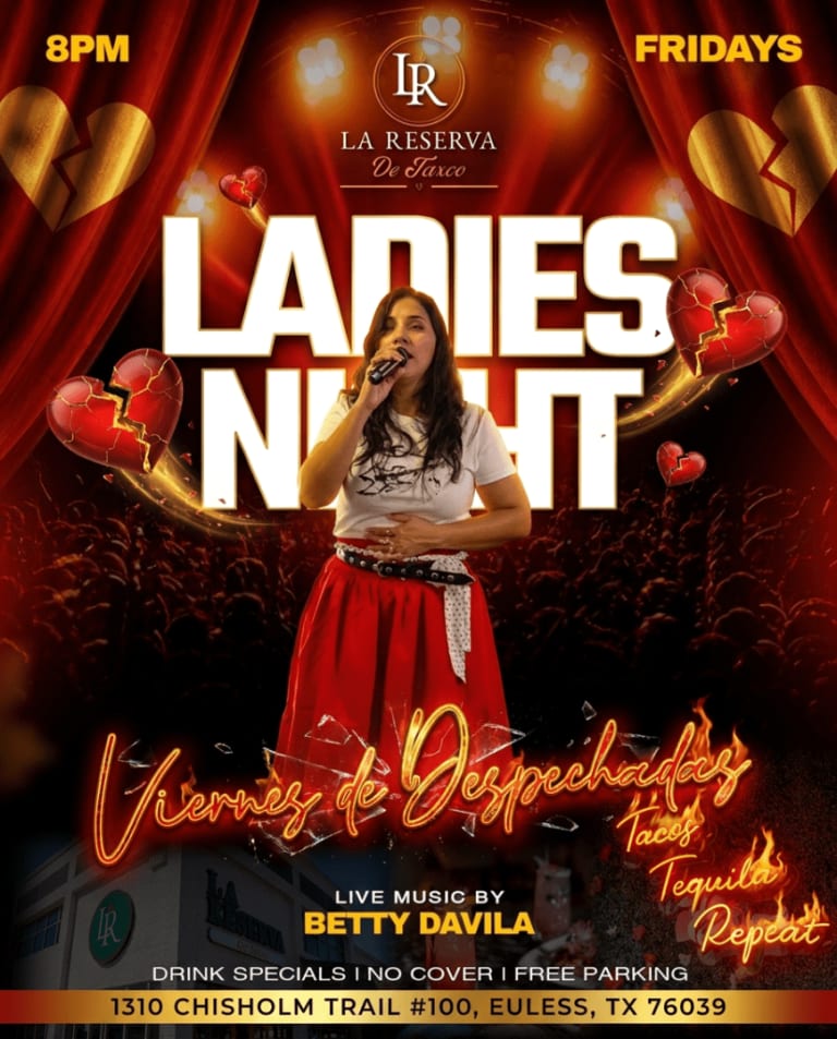 Event - 💜🔥 ¡LOS VIERNES SON PARA ELLAS! 🔥💜 ✨ LADIES NIGHT — VIERNES DE DESPECHADAS ✨ - Euless, Texas - 23 de octubre de 2026 | concert tickets