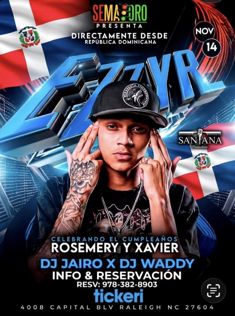 Event - Ezzy R  - Raleigh, North Carolina - November 14, 2026 | concert tickets