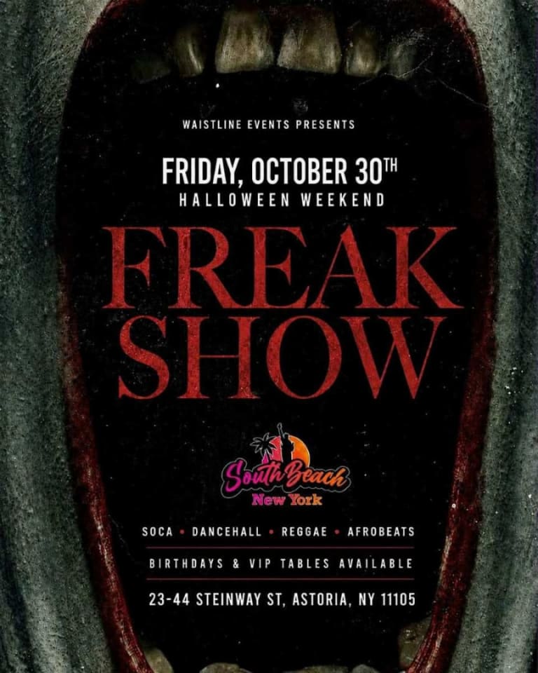 Event - Freak Show Halloween Weekend at South Beach Astoria - Astoria, New York - October 30, 2026 | concert tickets