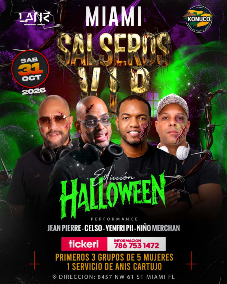 Event - Salseros VIP HALLOWEEN  - Miami, Florida - October 31, 2026 | concert tickets