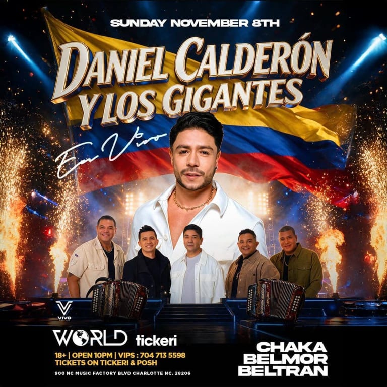 Event - Daniel Calderon y los Gigantes en vivo - Charlotte, North Carolina - November 8, 2026 | concert tickets