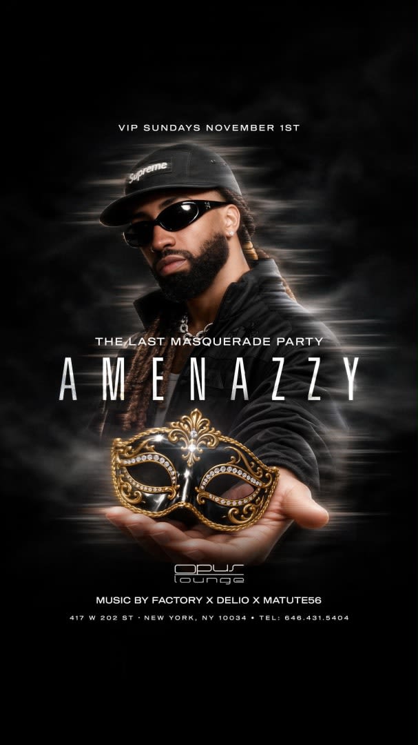 Event - VIP Sundays Halloween Week El Nene Amenazzy Live At Opus Lounge  - New York, New York - November 1, 2026 | concert tickets