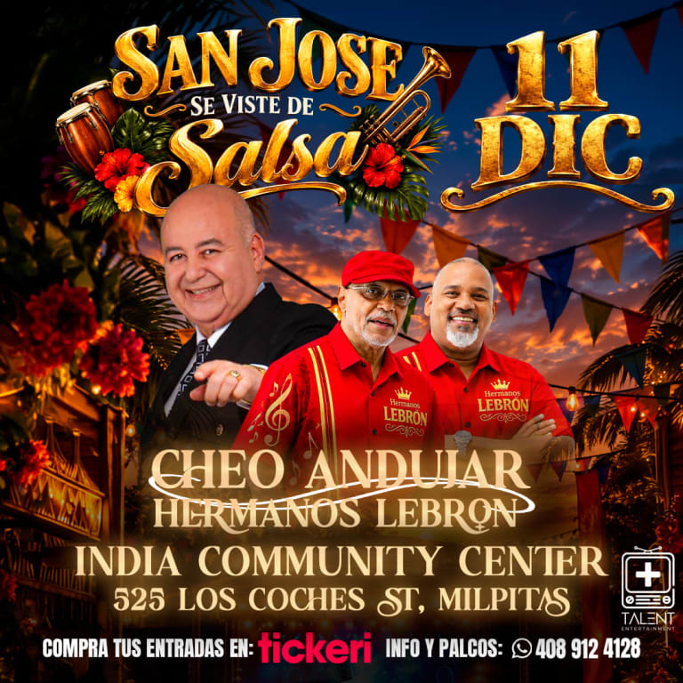 Event - Cheo Andujar y Los Hermanos Lebron - Milpitas, CA - vie, 11 de diciembre de 2026} | concert tickets