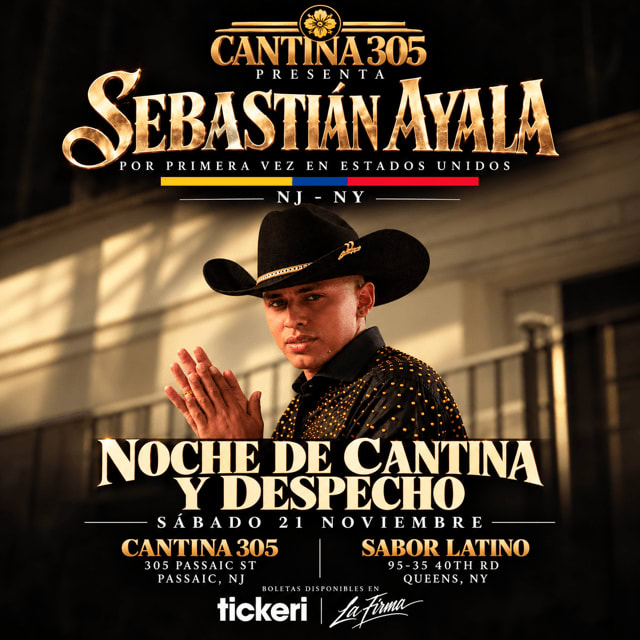 Event - SEBASTIAN AYALA - Noche de Cantina y Despecho  - Queens, NY - Sat, November 21, 2026} | concert tickets