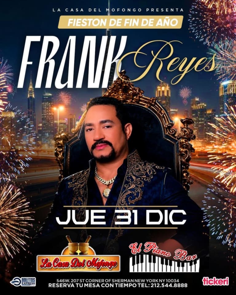 Event - FRANK REYES EL PRINCIPE, EL MEJOR PARTY DE FIN DE AÑO - New York, New York - December 31, 2026 | concert tickets