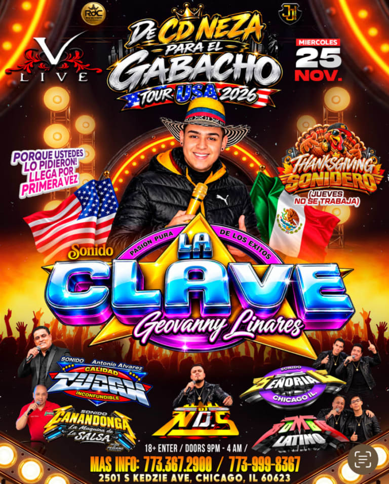 Event - Sonido  La CLAVE en CHICAGO 🎤 - Chicago, Illinois - November 25, 2026 | concert tickets