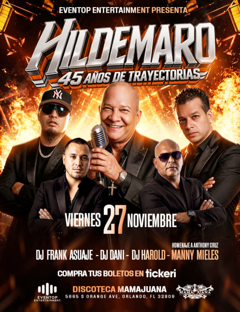 Event - HILDEMARO EL SONERO DEL AMOR  - Pine Castle, Florida - November 27, 2026 | concert tickets