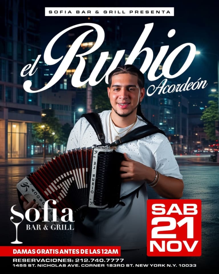 Event - EL RUBIO ACORDEON - New York, New York - November 21, 2026 | concert tickets