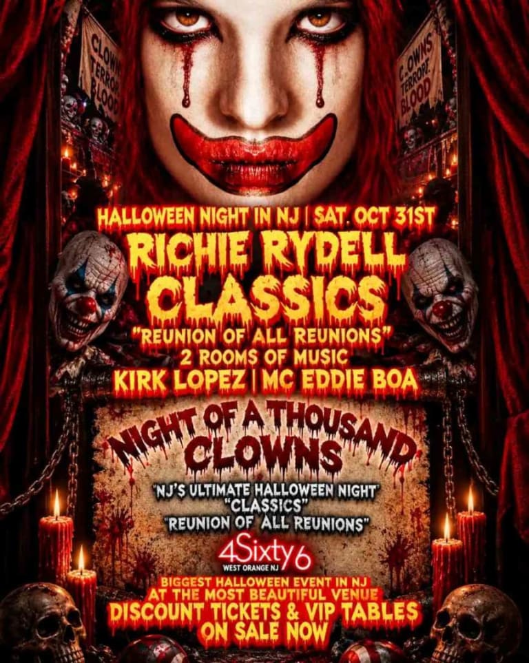 Event - Night of a Thousand Clowns at 4Sixty6 – NJ Halloween Party - West Orange, New Jersey - October 31, 2026 | concert tickets