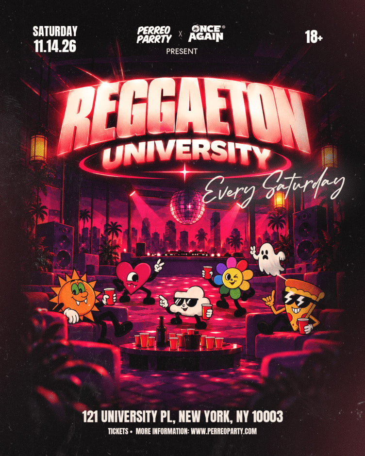 Event - Cabros Chicos: Reggaeton University Every Saturday | Dance Party (18+) - New York, New York - November 14, 2026 | concert tickets
