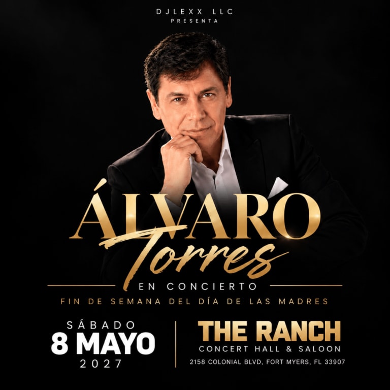 Event - Alvaro Torres en Concierto - Fort Myers, Florida - May 8, 2027 | concert tickets