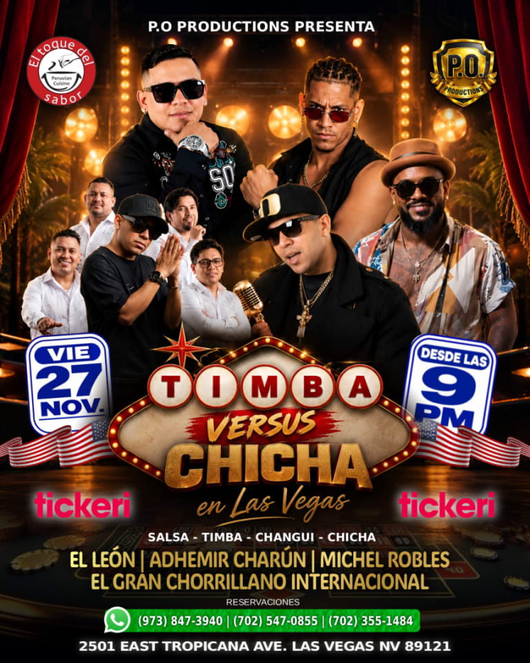 Event - Timba vs chicha  - LAS VEGAS, Nevada - October 27, 2026 | concert tickets
