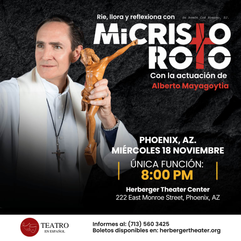 Event - Mi Cristo roto con Alberto Mayagoitia en Phoenix, AZ.   18 de Noviembre. Unico dia - Phoenix, Arizona - November 18, 2026 | concert tickets