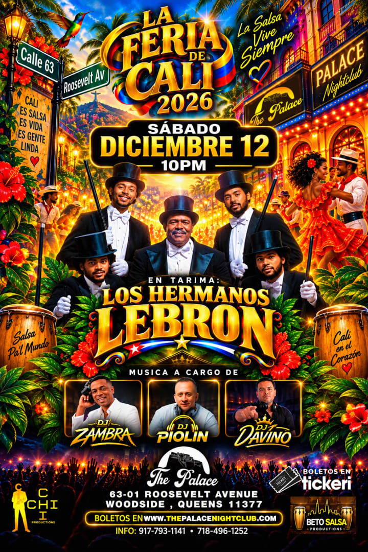 Event - LOS HERMANOS LEBRON EN LA FERIA DE CALI DE NEW YORK - WOODSIDE, NY - sáb, 12 de diciembre de 2026} | concert tickets