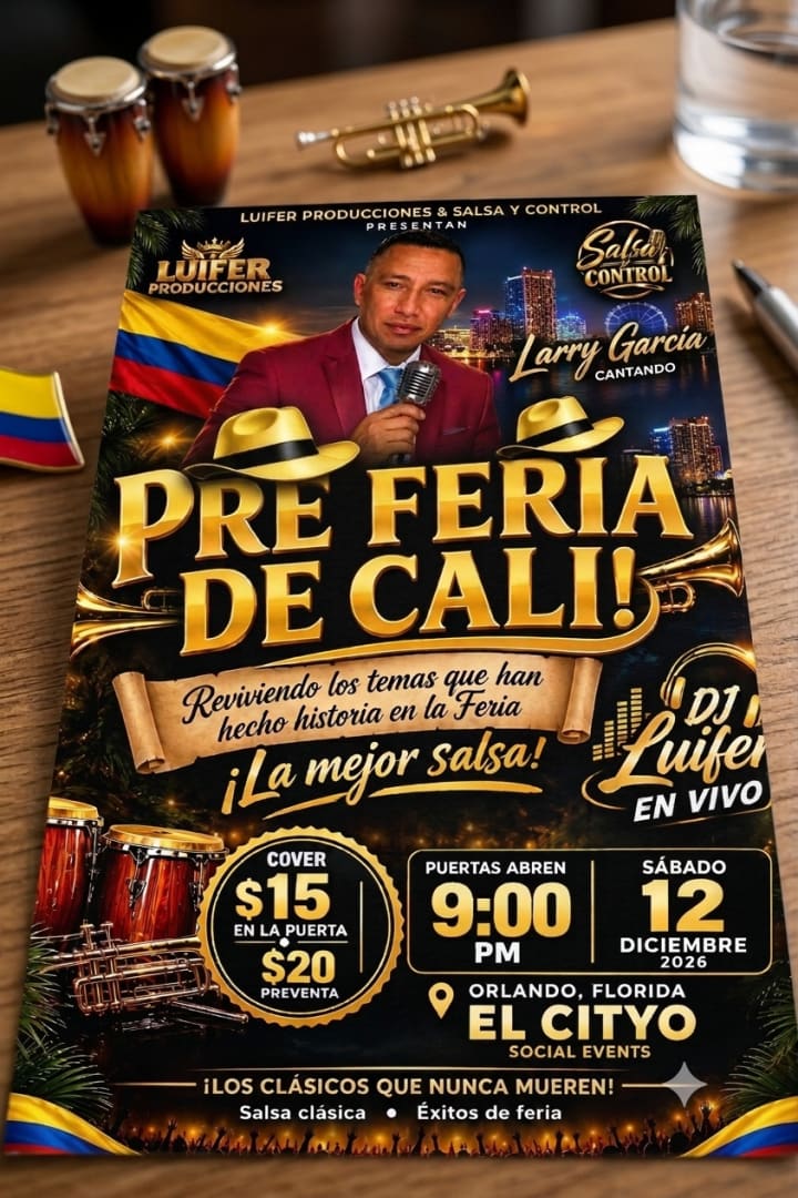Event - 🎺 ¡PRE-FERIA DE CALI EN ORLANDO! 🇨🇴🔥 - Orlando, Florida - December 12, 2026 | concert tickets