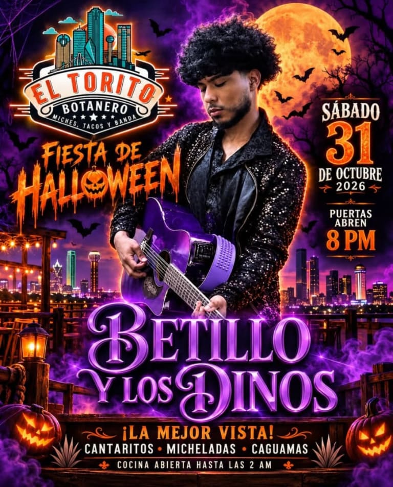 Event - 💀🎸 ¡FIESTA DE HALLOWEEN CON BETILLO Y LOS DINOS EN VIVO EN EL TORITO BOTANERO🎸🔥 - Dallas, Texas - October 31, 2026 | concert tickets