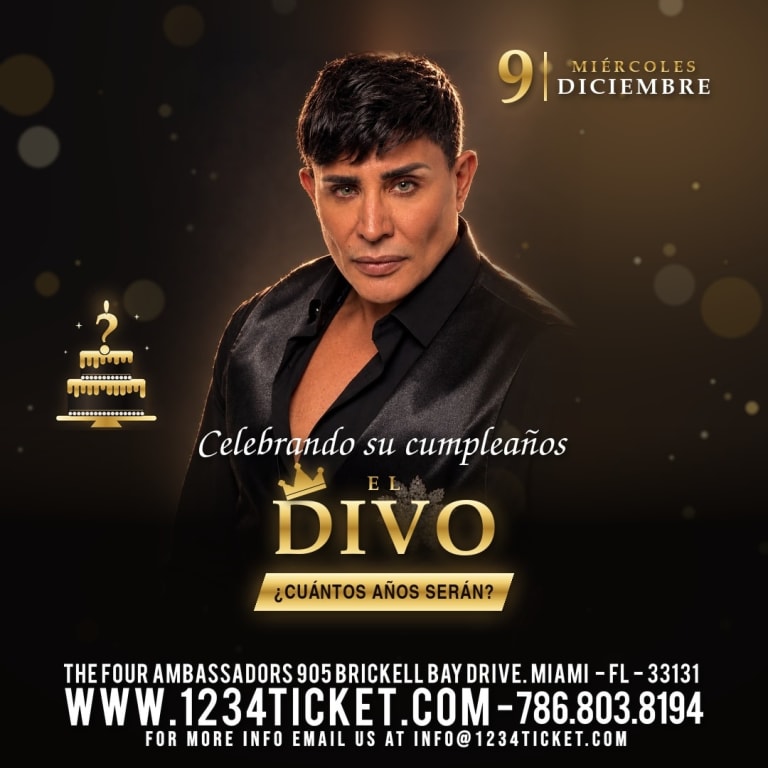 Event - Eduardo Antonio El Divo Cumpleanos - Miami, Florida - December 9, 2026 | concert tickets