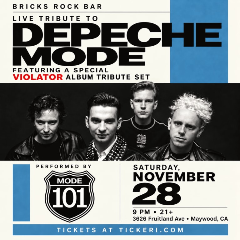 Event - Depeche Mode Tribute – Violator Special Set By Mode 101 - Maywood, California - November 28, 2026 | concert tickets