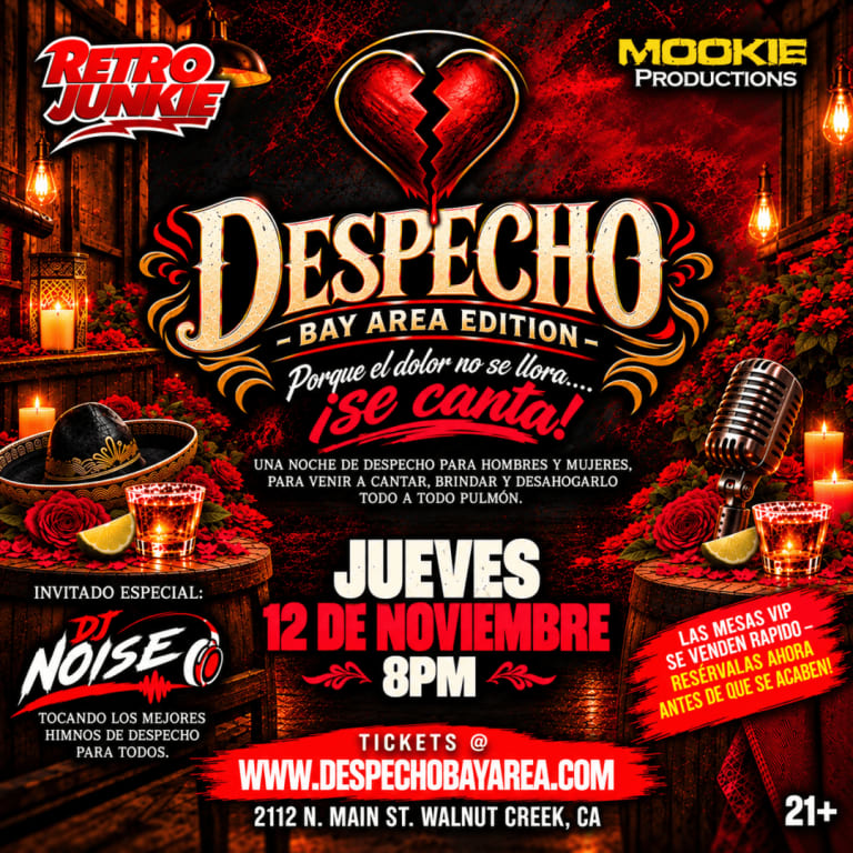 Event - DESPECHO - Bay Area Edition @ Retro Junkie - Walnut Creek, California - November 12, 2026 | concert tickets
