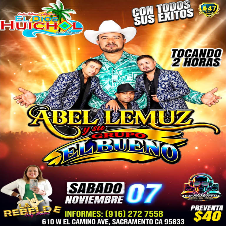 Event - Abel Lenuz y su Grupo Nuevo - Sacramento, California - November 7, 2026 | concert tickets