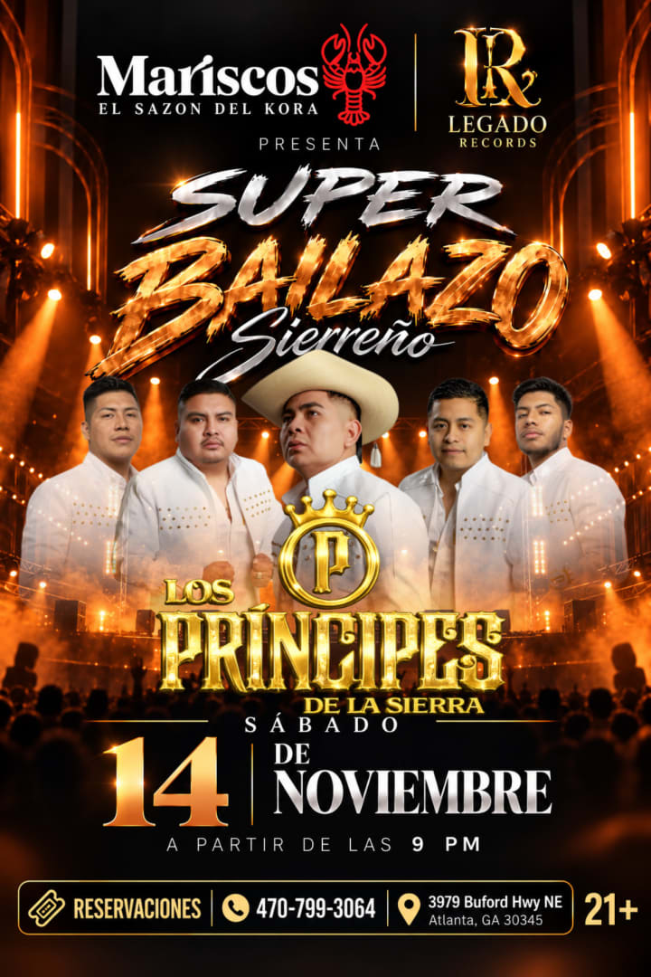 Event - Concierto los príncipes bailazo sierreño Chamblee  - Atlanta, Georgia - November 14, 2026 | concert tickets