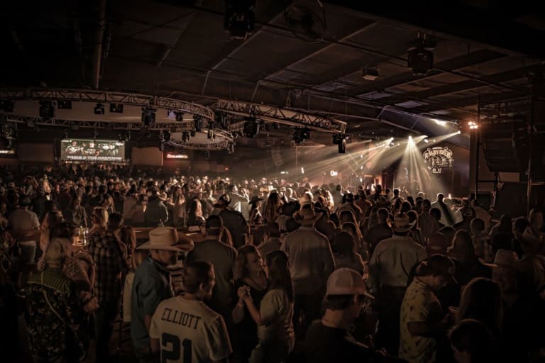 Concert crowd at The Hideout