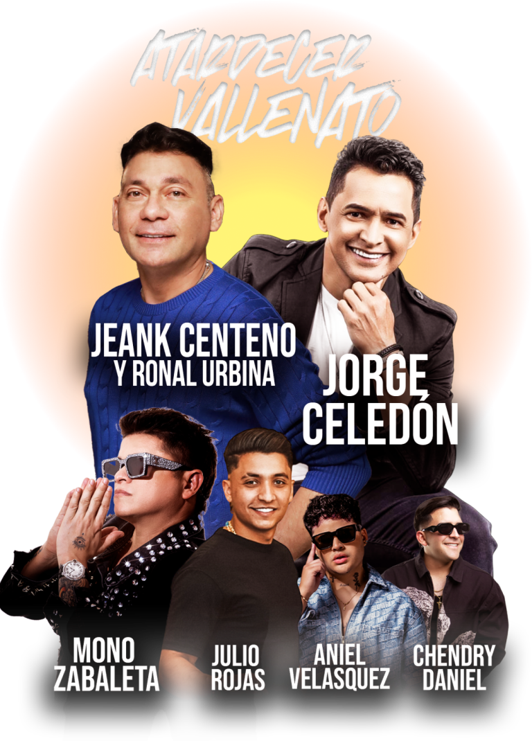 Atardecer Vallenato 2025 Background Graphic