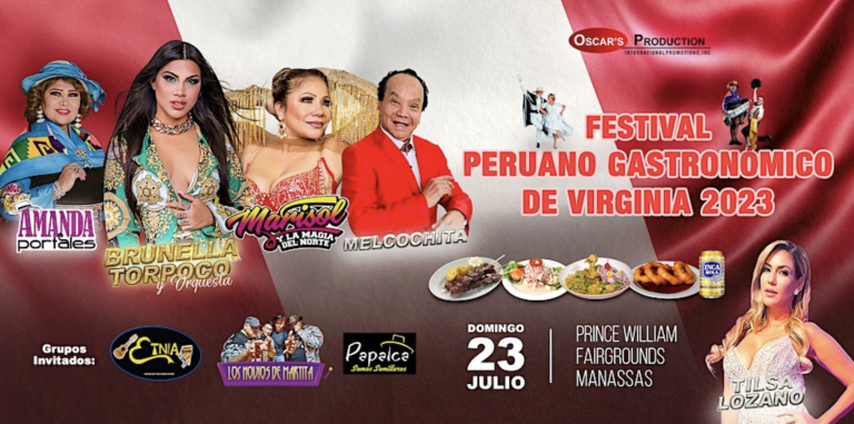 Event - EL FESTIVAL PERUANO GASTRONÓMICO de VIRGINIA 2023 - Manassas, Virginia - July 23, 2023 | concert tickets