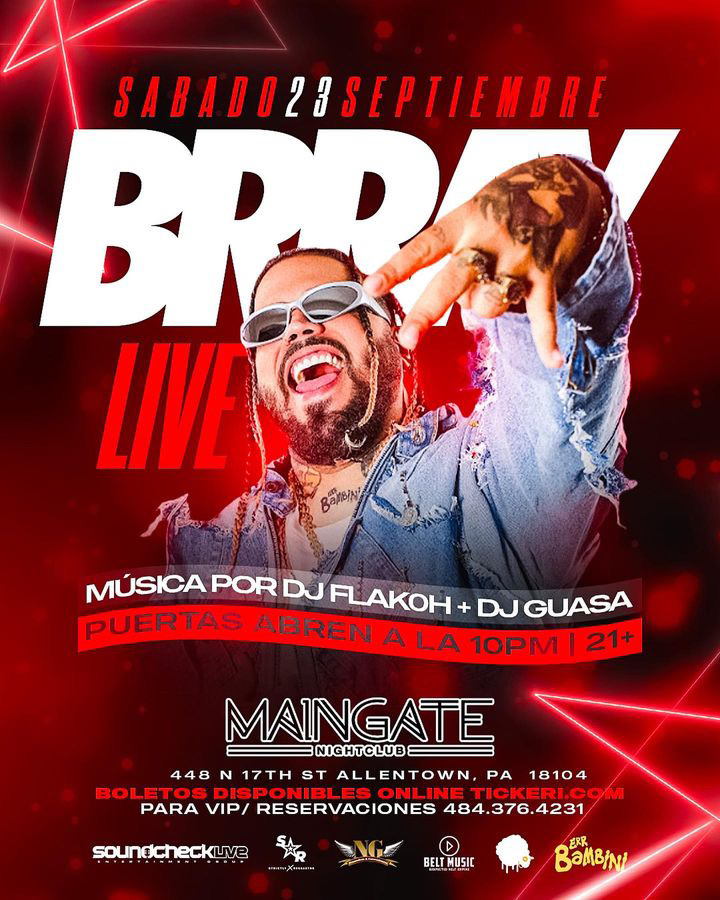 Event - Brray LIVE *POSTPONED* - Allentown, Pennsylvania - September 23, 2023 | concert tickets