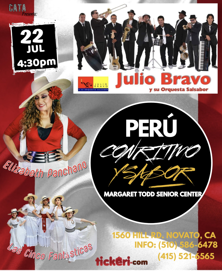 Event - Perú con Ritmo y Sabor - Novato, California - July 22, 2023 | concert tickets