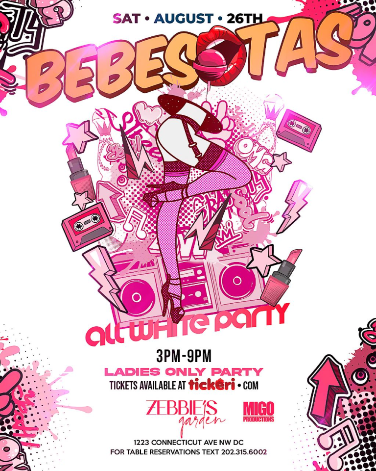 Event - BEBESOTAS- DC (ALL WHITE PARTY) - Washington, District Of Columbia - August 26, 2023 | concert tickets