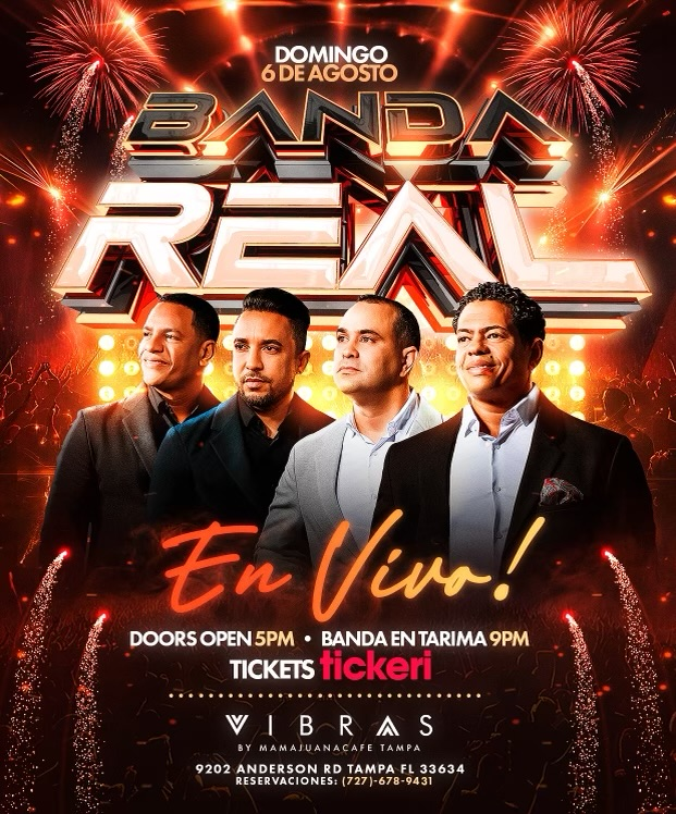 Event - Banda Real en Vibras! - Tampa, Florida - August 6, 2023 | concert tickets
