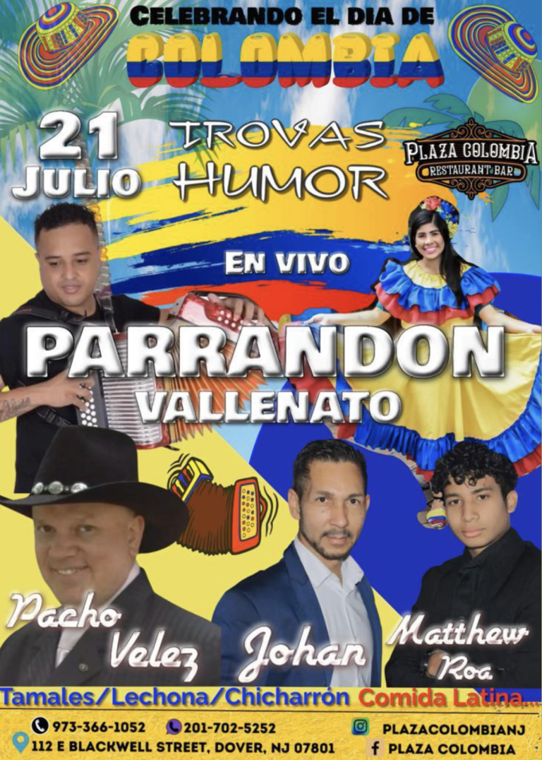 Event - INDEPENDENCIA DE COLOMBIA - Dover, New Jersey - July 21, 2023 | concert tickets