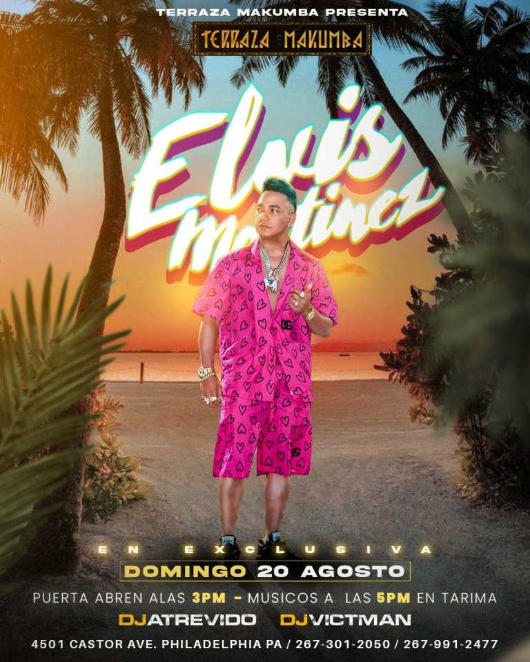 Event - ELVIS MARTINEZ EN EXCLUSIVA! - Philadelphia, Pennsylvania - August 20, 2023 | concert tickets