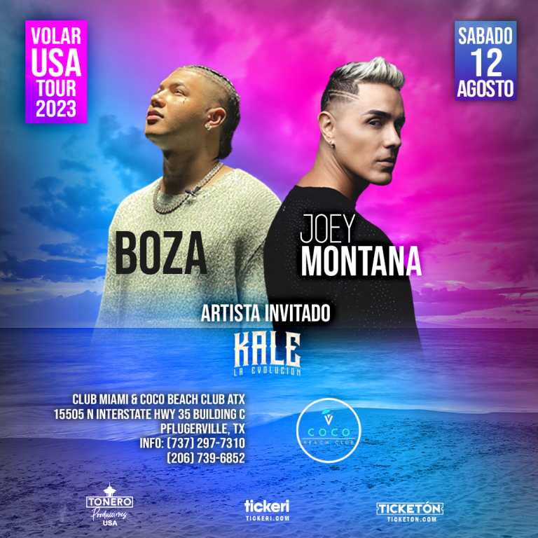 Event - JOEY MONTANA  x KALE LA EVOLUCION  - Pflugerville, Texas - August 12, 2023 | concert tickets
