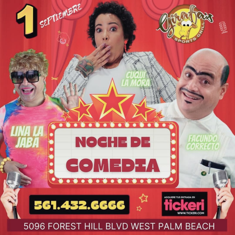 Event - CUQUI La MORA y ANDY VASQUEZ COMEDY SHOW en West Palm Beach en GIRAFA’S !! - West Palm Beach, Florida - September 1, 2023 | concert tickets