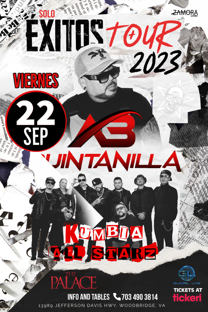 Event - AB QUINTANILLA & LOS KUMBIA ALL STARZ - NUEVA FECHA en Woodbridge - Woodbridge, Virginia - September 22, 2023 | concert tickets