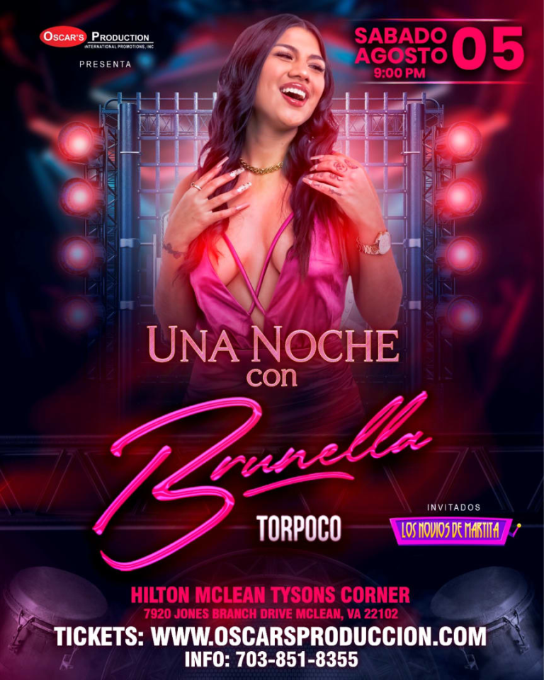 Event - Una noche con Brunella Torpoco en Virginia - McLean, Virginia - August 5, 2023 | concert tickets